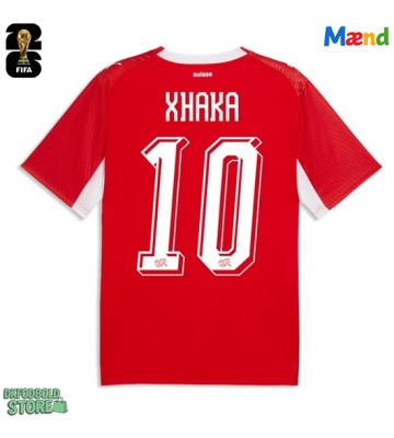 Schweiz Granit Xhaka #10 Replika Hjemmebanetrøje VM 2026 Kortærmet